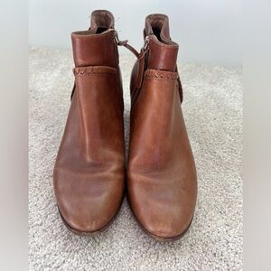 Jack Rogers brown leather ankle booties 8.5